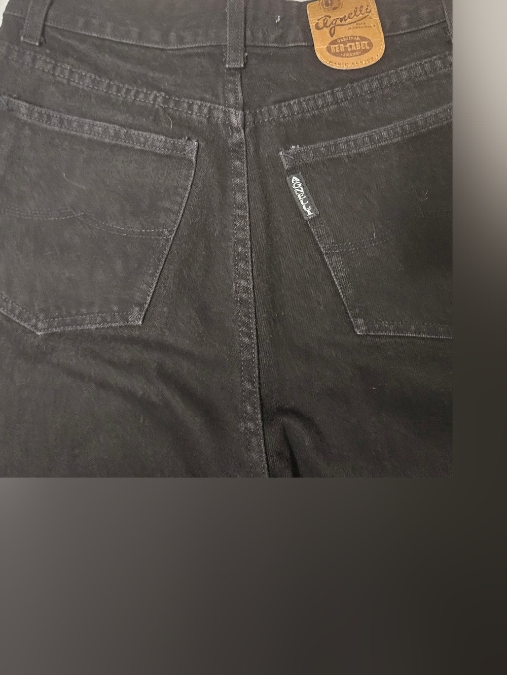 Claudio Agnelli Milano Y2K Contemporary Slim Black Tall High Rise Jeans Size 8! - Picture 9 of 9